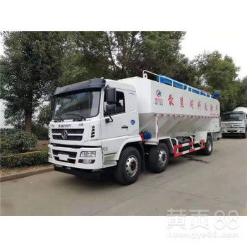 江淮格爾發(fā)小三軸短軸飼料車 漂亮大氣的散裝飼料運(yùn)輸利器
